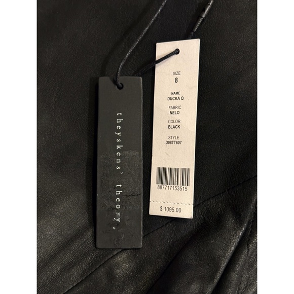 NWT Theyskens’ Theory Lambskin Quilted Leather Sheath Mini Dress - Picture 3 of 10